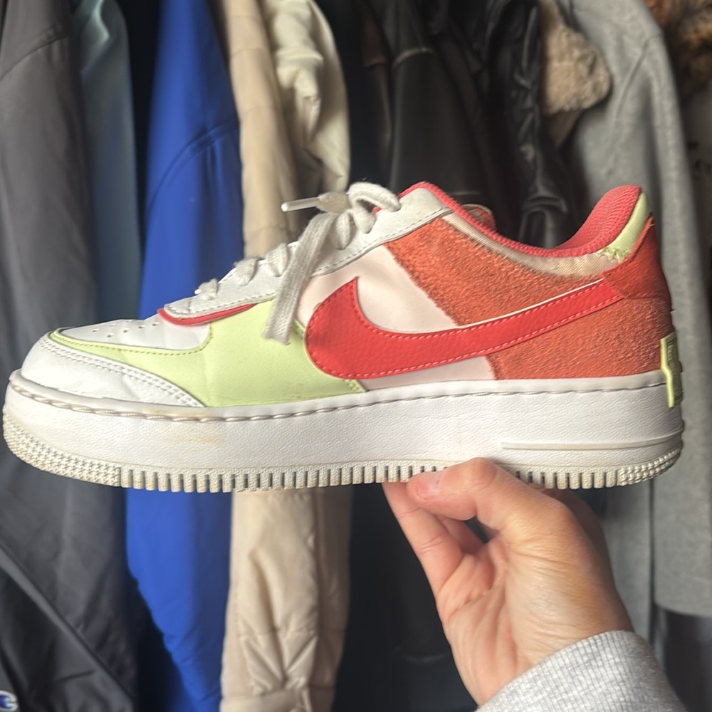 Nike Womens AF1 Shadow White Magic Ember size 8 womens - can fit size 9